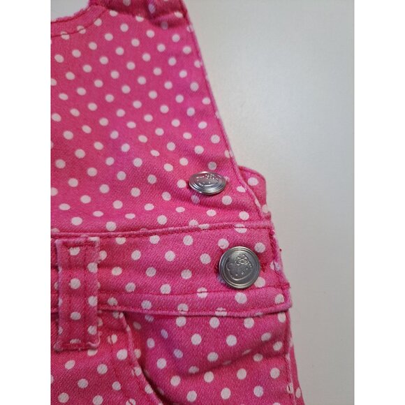 Hello Kitty Pink Polka Dot Girls Halter Dress Embroidered Kitty Patch Girls 3T - Picture 3 of 8